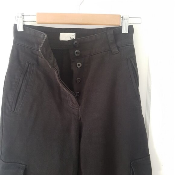 Aritzia Wilfred High Rise Free Modern Cargo Pant  Black Sz 0 - Picture 3 of 16